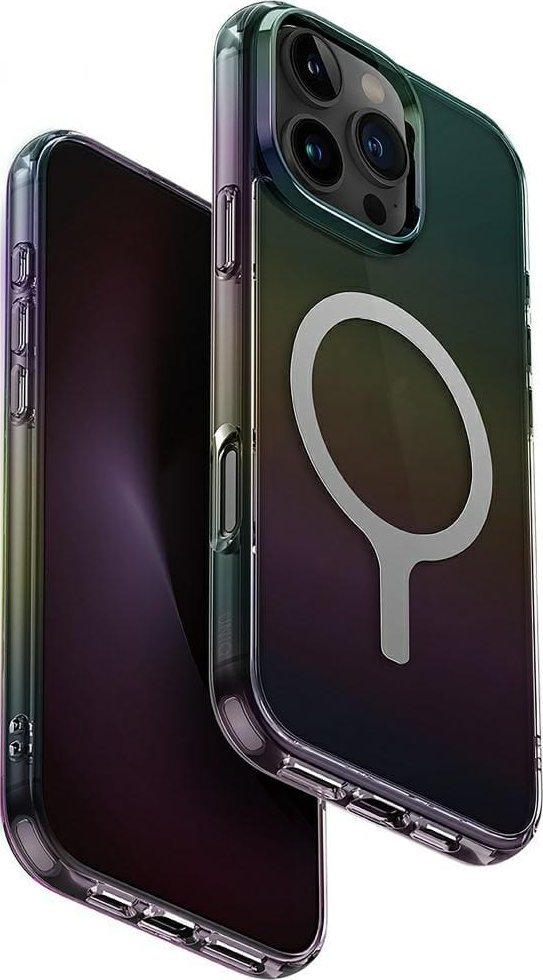 Case UNIQ Iridescia for iPhone 16 Pro Max Magclick Charging midnight