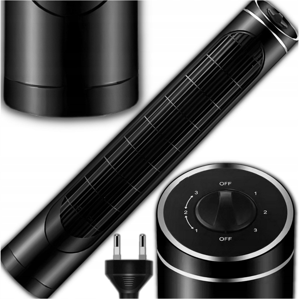 Wentylator Jcpal Wentylator MEMFLOW WENTYLATOR do pokoju STOJĄCY WIATRAK czarny