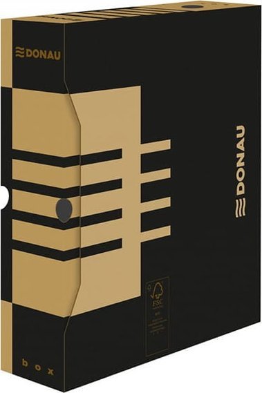 Donau PUDŁO ARCHIWIZACYJNE 80mm 80x340x297mm DONAU KARTON BRĄZOWE