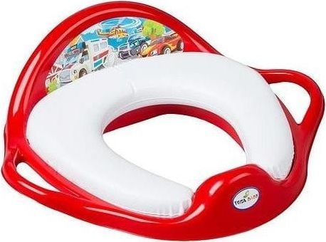 Tega Baby Nakładka sedesowa miękka Auta, czerwony CS-020 Tega Baby