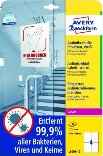 AVERY Etykieta L8003 105x148 (L8003-10)