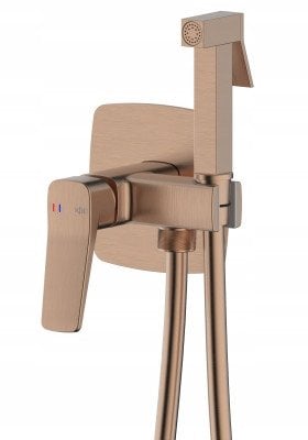 4529-512-34 / KFA / MALAGA / BATERIA BIDETOWA , PODTYNKOWA , ŚCIENNA , PVD BRUSHED ROSE GOLD /