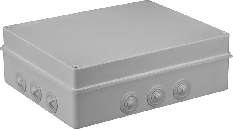Pawbol sp. z o.o. Puszka n/t hermetyczna 380x300x120 12 dławików IP55 szara S-BOX 706