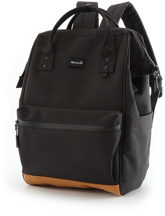 Plecak damski Himawari BAG 124 "04" do laptopa 15 cali, karmelowo-czarny