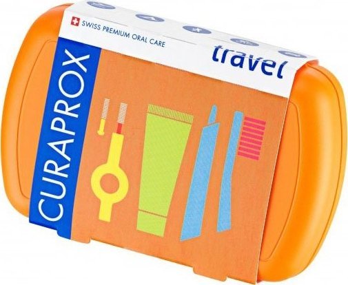 Curaprox CURAPROX TRAVEL SET POMARAŃCZOWY