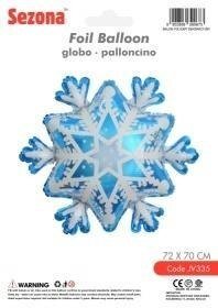 Balon Boże Narodzenie Śnieżynka 70x72cm