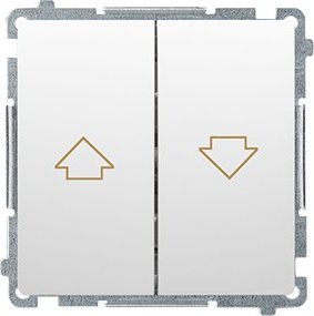 Kontakt-Simon Przycisk żaluzjowy BMZ1.01/11 Basic moduł biały