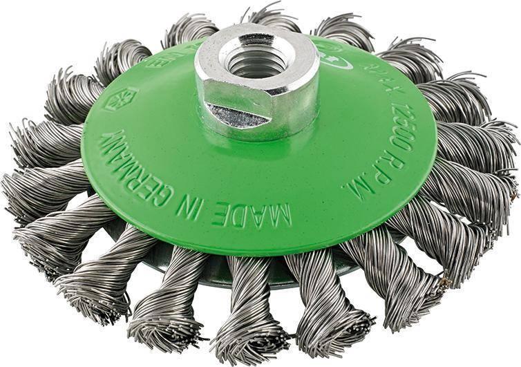 Format Szczotka stozkowa, drut ze stali nierdz.M14 pleciony 115x0,35mm FORMAT