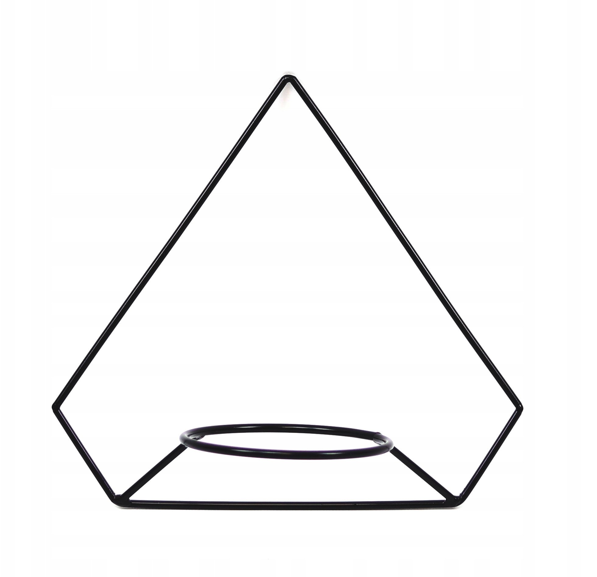 Kwietnik Metalowy Ścienny 38/42cm czarny PENTAGONO KWS-718