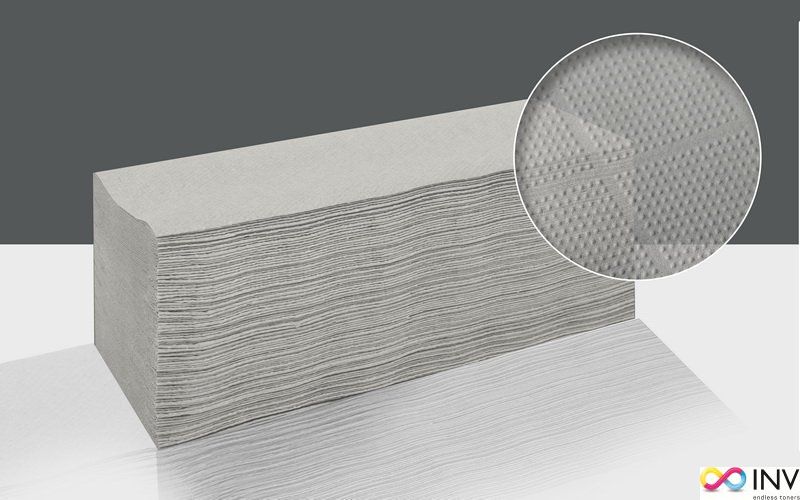 Cliver RĘCZNIKI ZZ CLIVER 1W MAKULATURA (20 X 200), SZARY