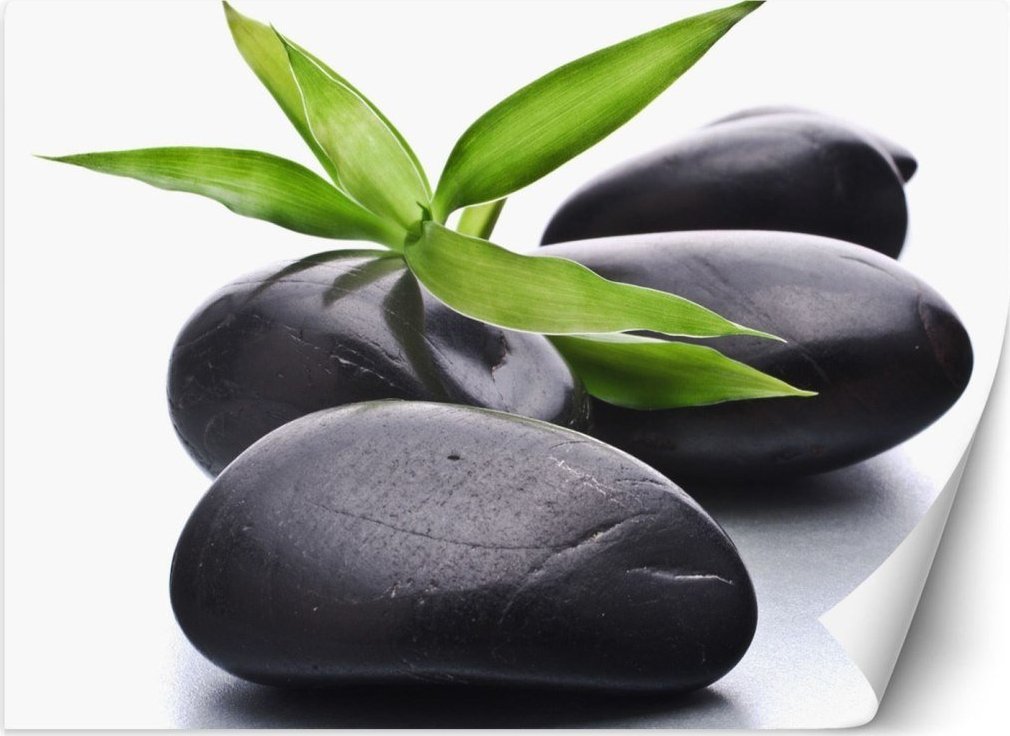 Feeby Fototapeta, Kamienie zen liść - 300x210