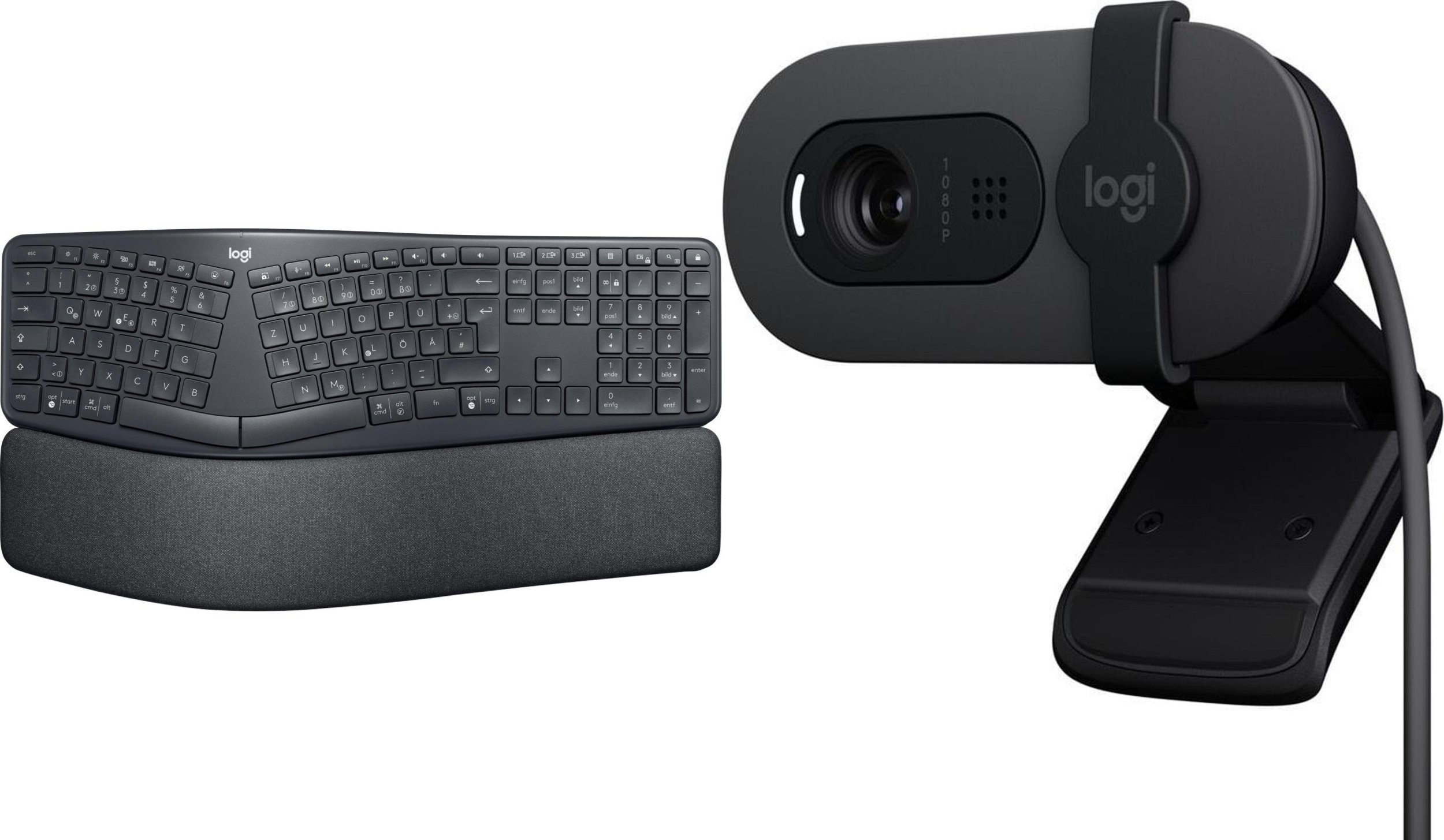 Klawiatura Logitech Ergo K860 (920-010108) + Brio 100 (960-001585)
