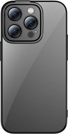 Baseus Zestaw ochronny Baseus Glitter przeźroczyste etui i szkło hartowane do iPhone 14 Pro Max (czarny)