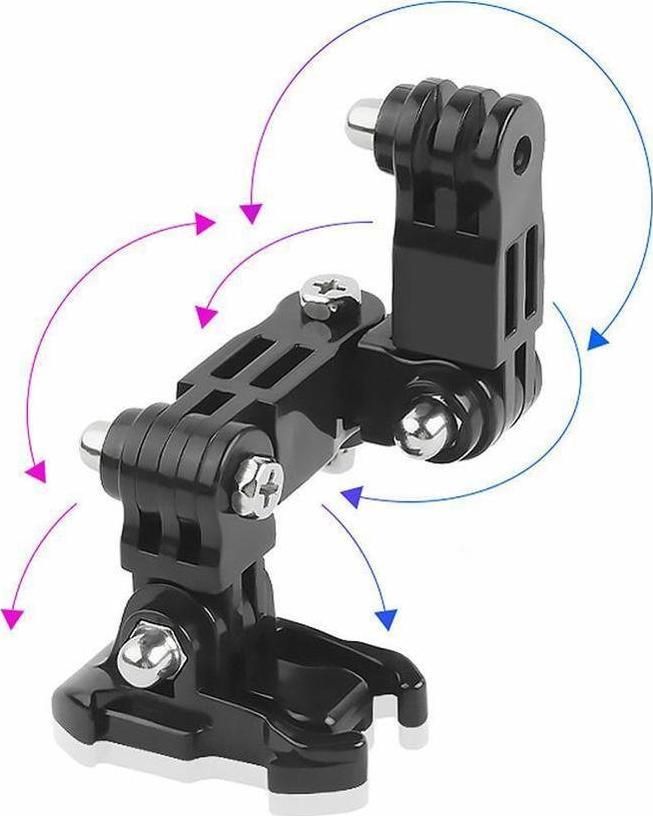 THD Set articulatie pentru montare la casca de ski si snowboard a camerelor de actiune GoPro Hero, SJCAM, Xiaomi Yi, DJI Osmo Action