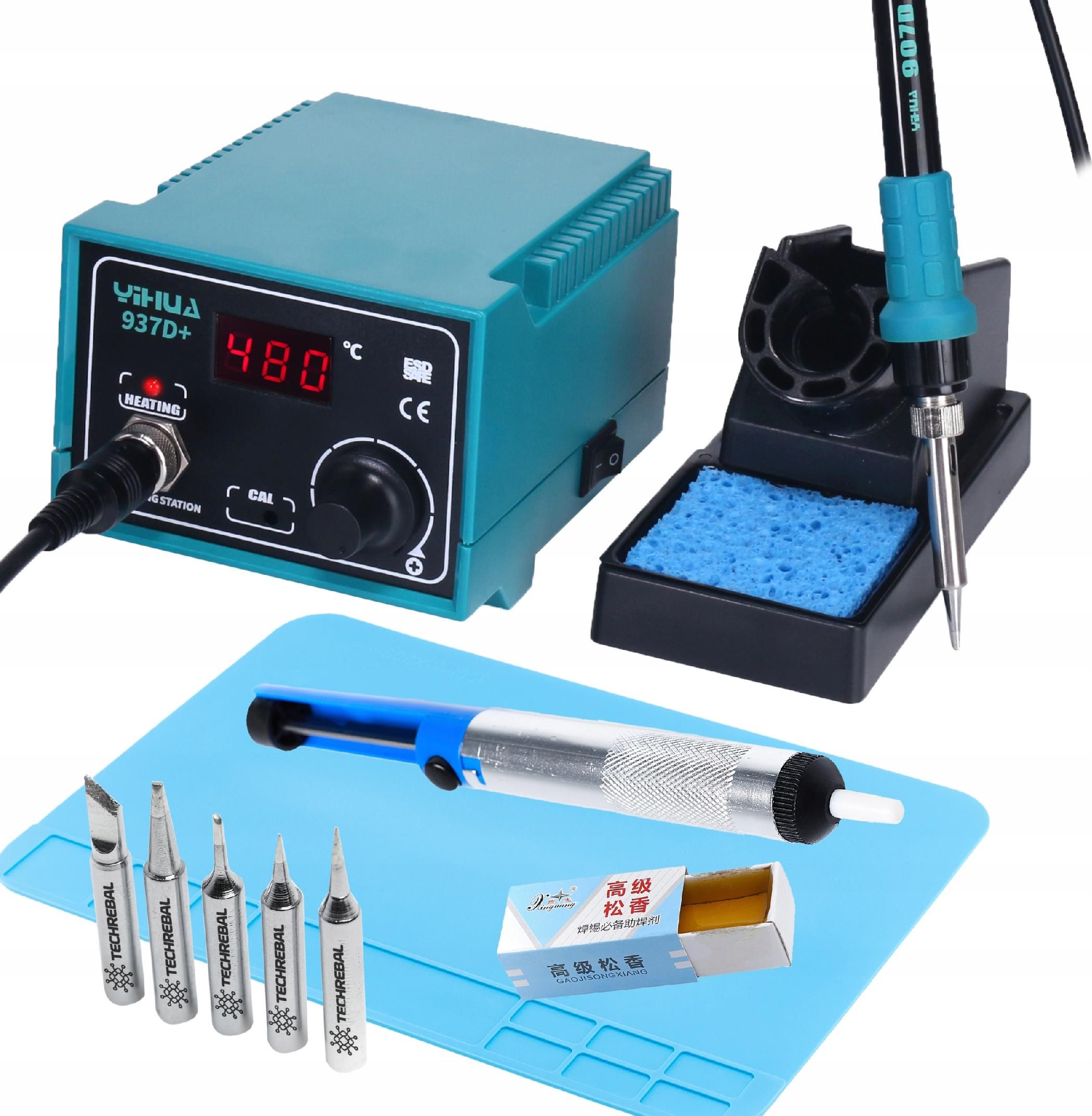 Techrebal Stacja lutownicza 937D+ KIT25