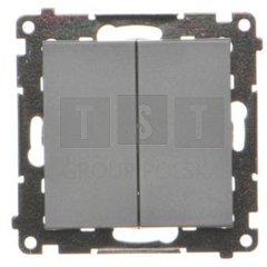TP4.01/116 Simon 55 Przycisk poczwórny (moduł) 10 AXm, 250 V~, szybkozłącza Grafitowy mat TP4.01/116