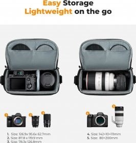 Torba K+F Kabura Torba Fotograficzna Foto Sling Na Aparat Dslr Dron Kamerę Gimbal K&f / Kf13.179v1
