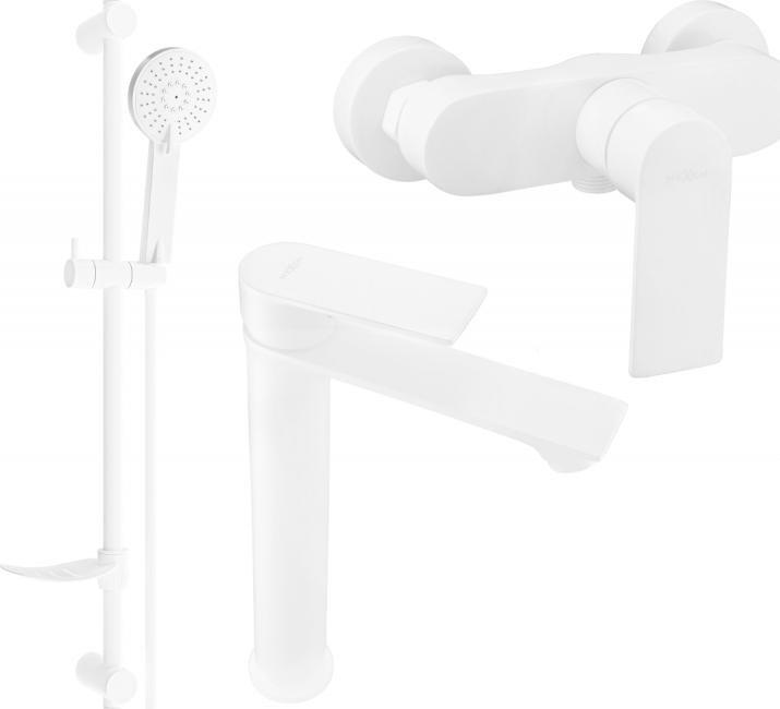 Bateria prysznicowa Mexen Mexen Royo DF40 zestaw prysznicowy, biały - 72214DF40-20