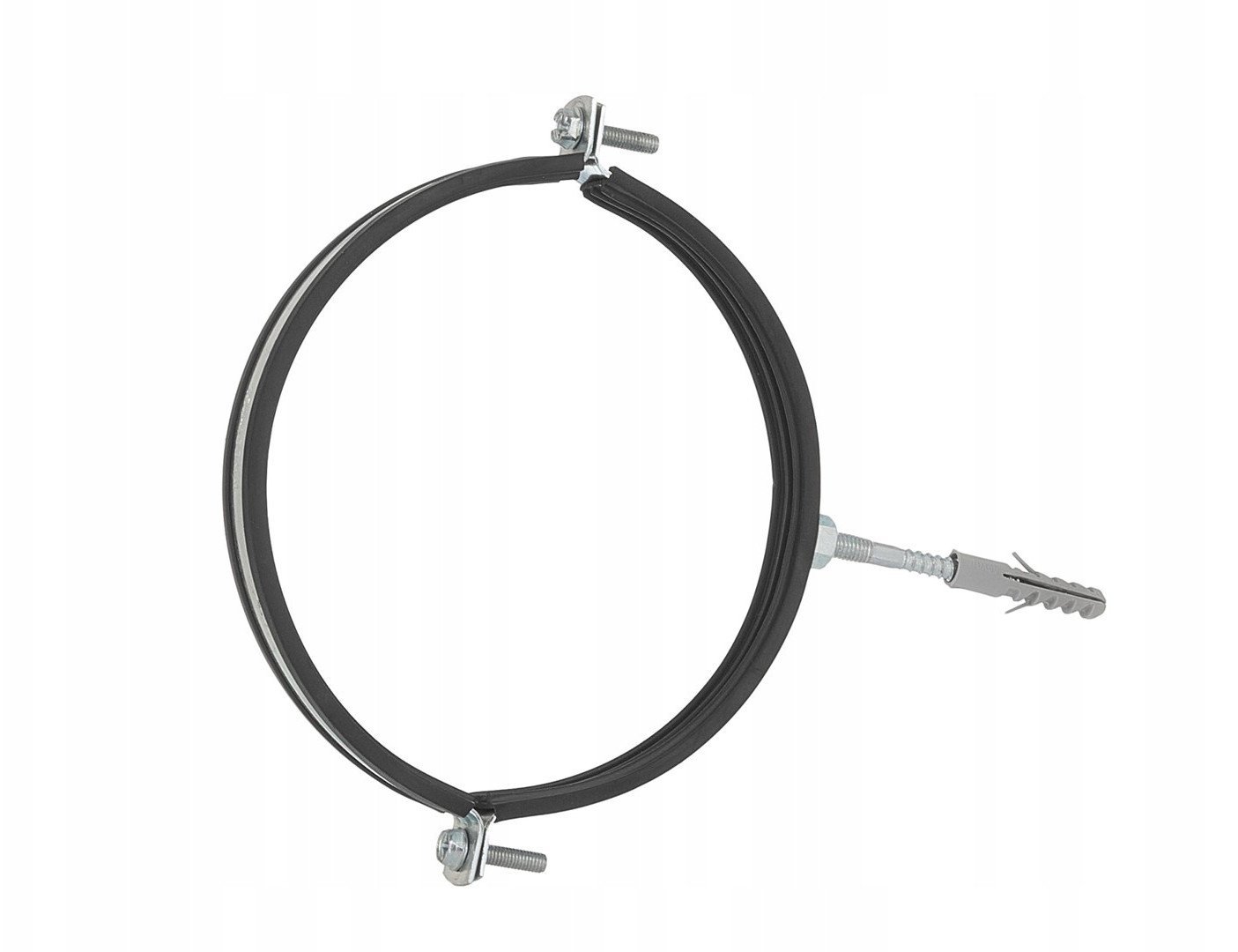 Obejma metalowa z gumą do rur 8" 200-212mm (50)