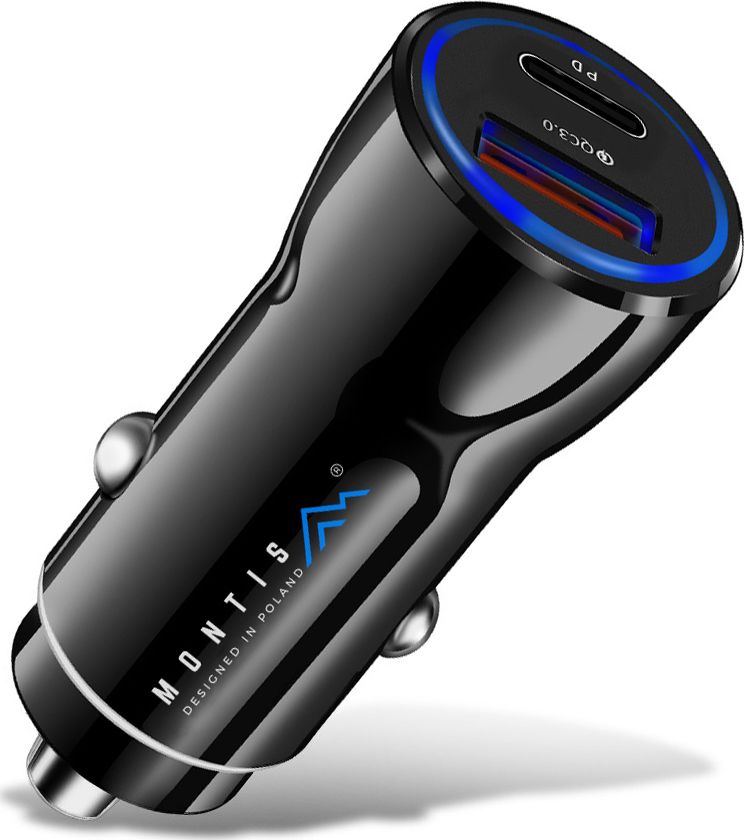 Ładowarka Montis MT010 1x USB-A 1x USB-C 3 A (MT010)