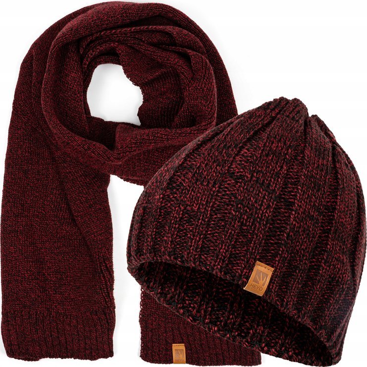 HEYO Zestaw męski czapka+szal H24010+H23010 Heyo