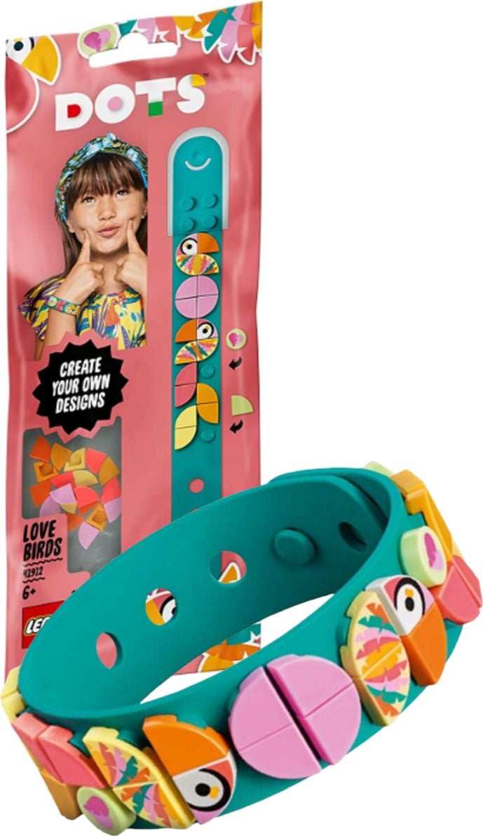 LEGO Dots Bransoletka z papużkami nierozłączkami (41912)