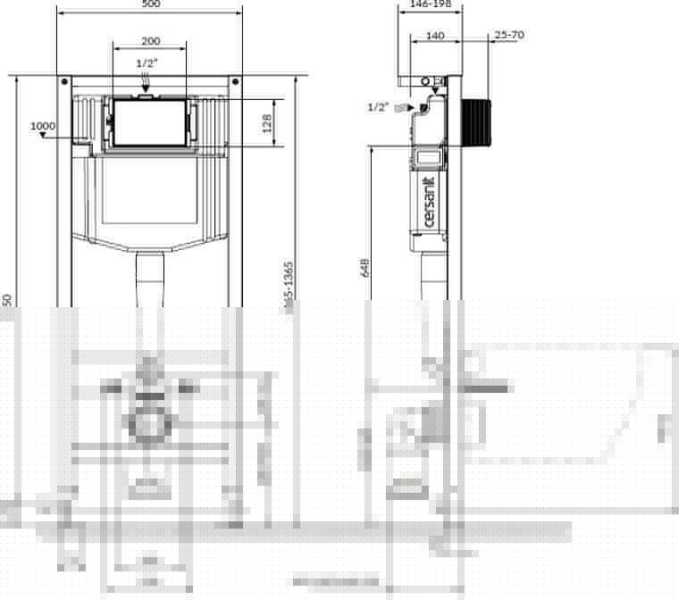 WC SET S701-759 WITH FRAME +CHROM BUTTON
