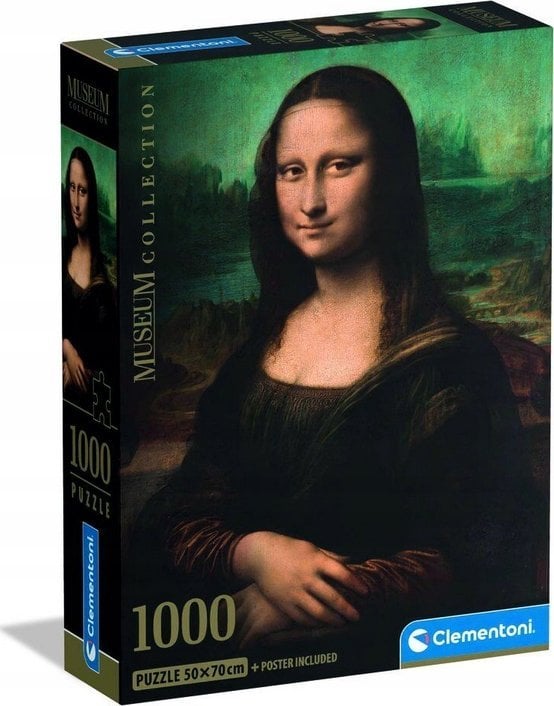 Clementoni Puzzle Compact Museum Leonardo - Mona Lisa 1000 elementów (37094)