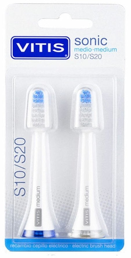 Końcówka do Elektronicznej Szczoteczki do Zębów Vitis Sonic S10/S20 2 Sztuk
