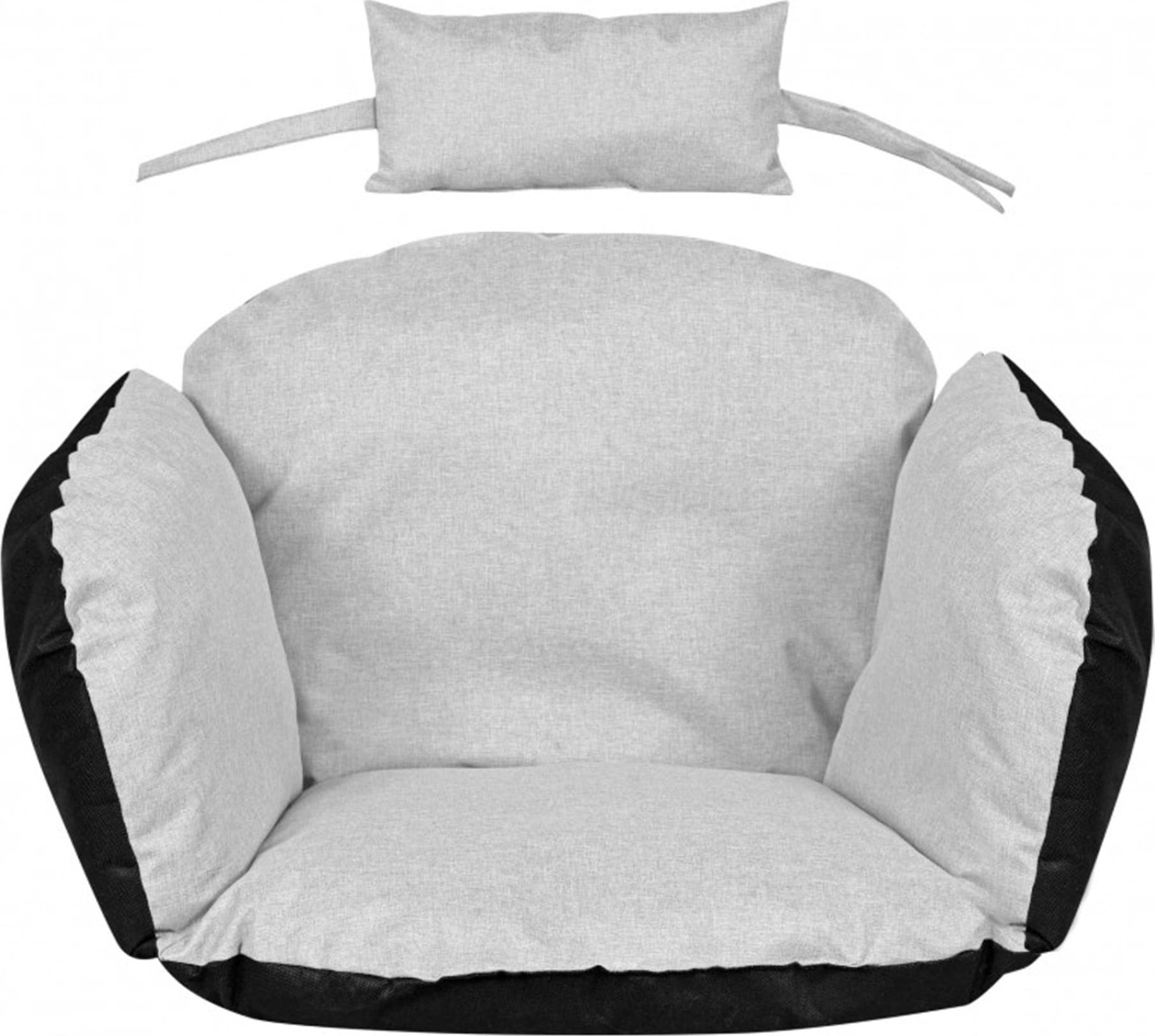 AIO Europe PODUSZKA OGRODOWA BOCIANIE GNIAZDO 112x113CM Z ZAGŁÓWKIEM JASNOSZARA