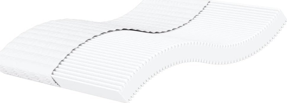 vidaXL vidaXL Materac piankowy, biały, 180x210 cm, twardość H2/H3