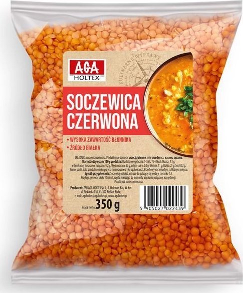 Aga Holtex Aga Holtex Soczewica czerwona 350 g
