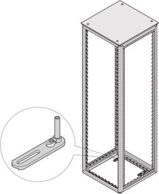 SCHROFF Zabezpieczenie przed przechyleniem SCHROFF Varistar do montażu podłogowego
