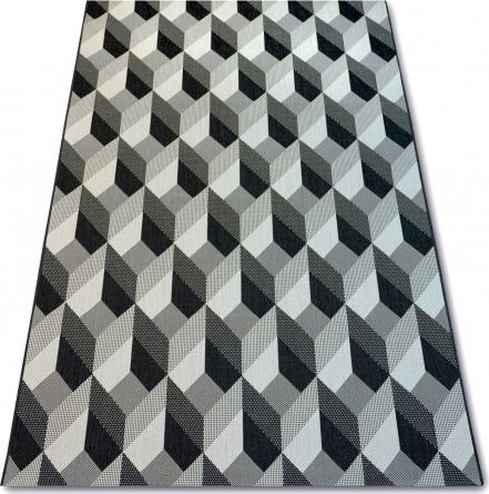 Dywany Łuszczów Dywan SZNURKOWY SIZAL FLAT 48624/690 KOSTKI 3D, 160x230 cm