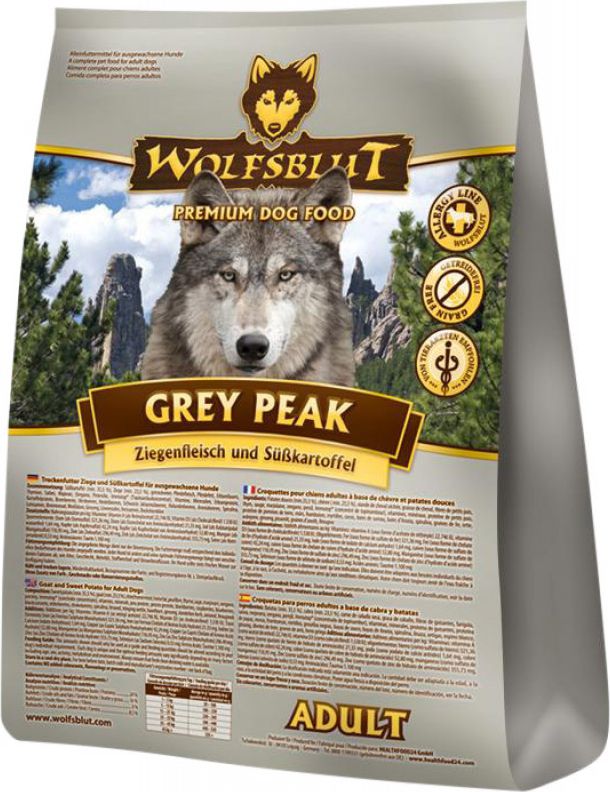 Wolfsblut Dog Grey Peak - koza i bataty 2kg