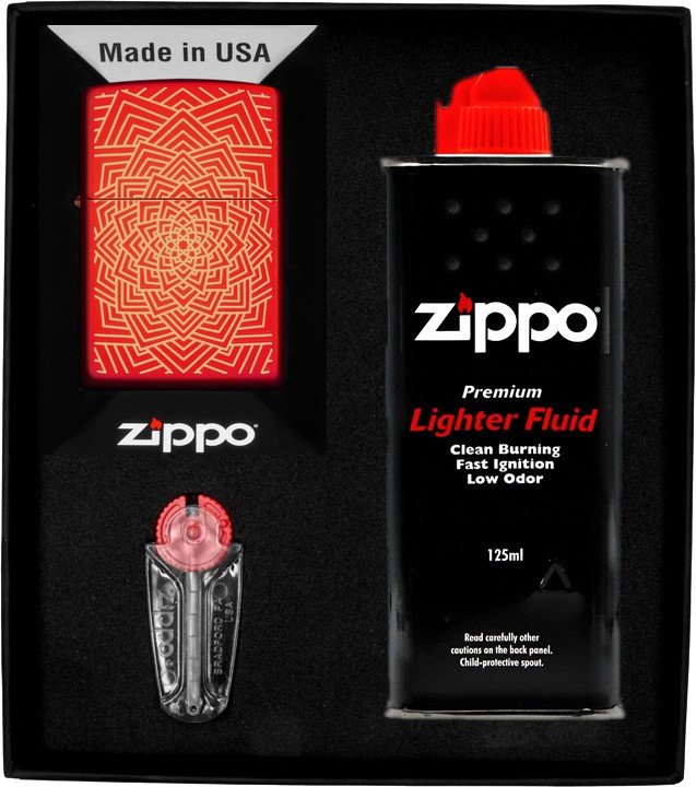 Zestaw ZIPPO Zapalniczka FLOWERING DESIGN Prezentowy No1