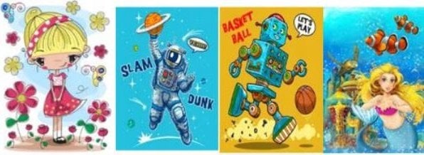 JU-PITER Torebka prezentowa dziecięca mix 5210L SD20 40x56x30cm szerokie dno p12 cena za 1 sztukę