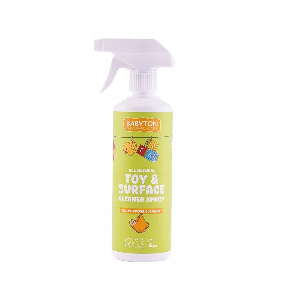 Babyton, Spray do czyszczenia zabawek i powierzchni, 500 ml