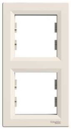 Schneider Electric Ramka podwójna Asfora kremowa EPH5810223
