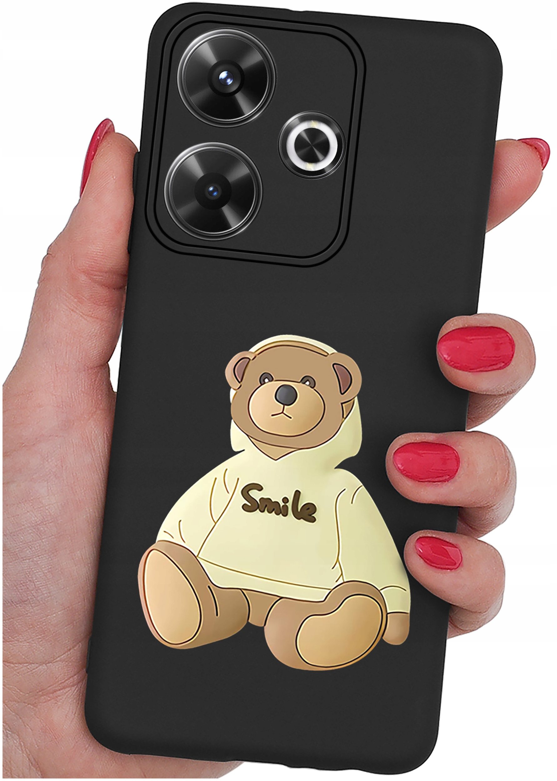 ETUI do Xiaomi Redmi 13 4G WZORY |SILIKONOWE MATT CASE + SZKŁO 9H