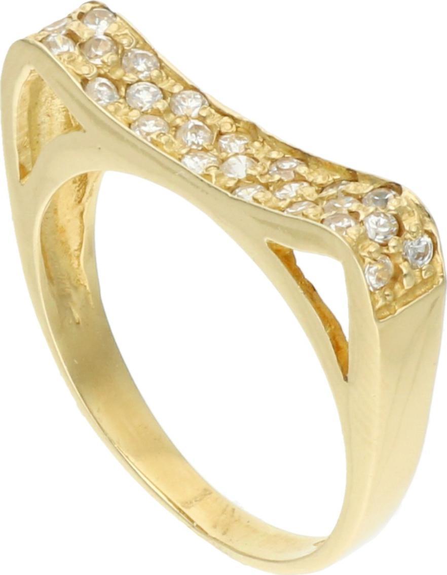 Rosanto Oryginalny złoty pierścionek z cyrkoniami roz. 16 585 14k