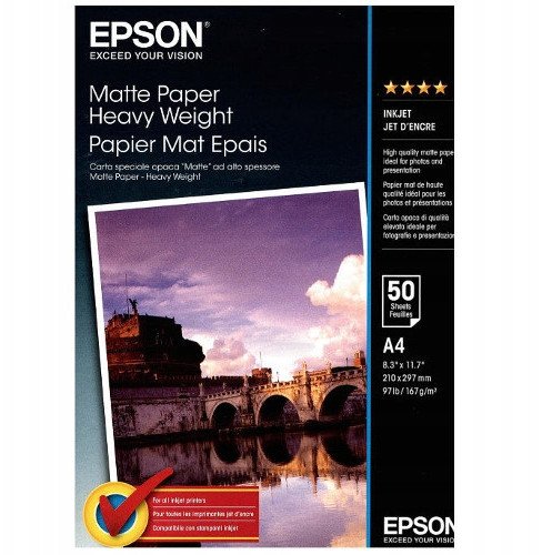 Papier foto matowy Epson A4 167 g/m 50 szt.