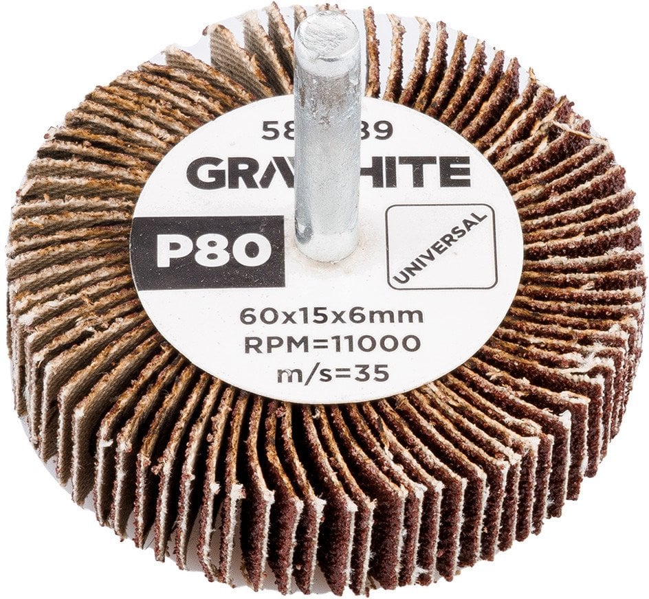 Ściernica listkowa trzpieniowa 60 x 15 x 6 mm, P80