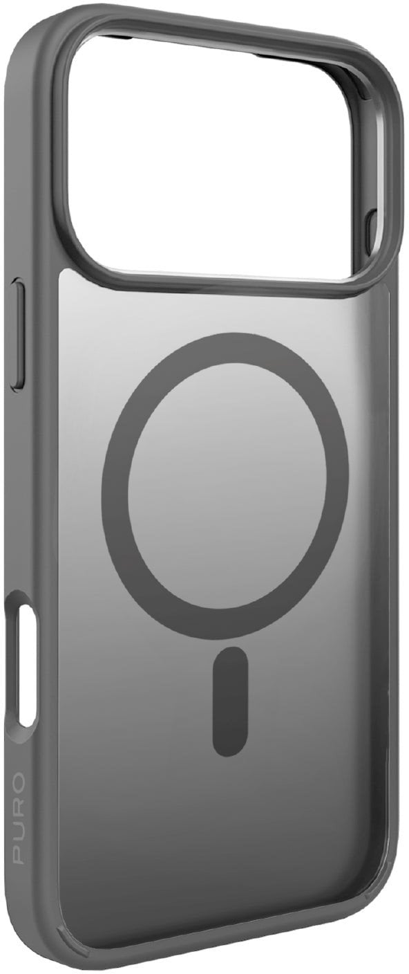 Etui Puro Gradient TPU kompatybilne z MagSafe na iPhone 17 Pro Max - szare