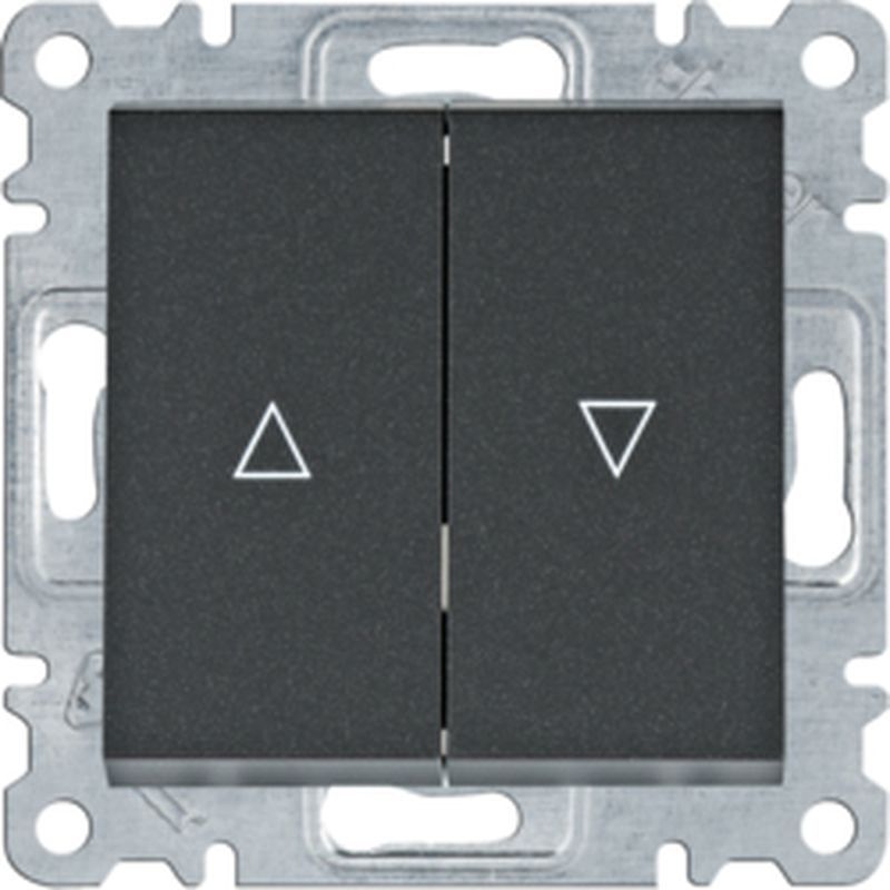 Hager Lumina Łącznik żaluzjowy bistabilny czarny WL0313