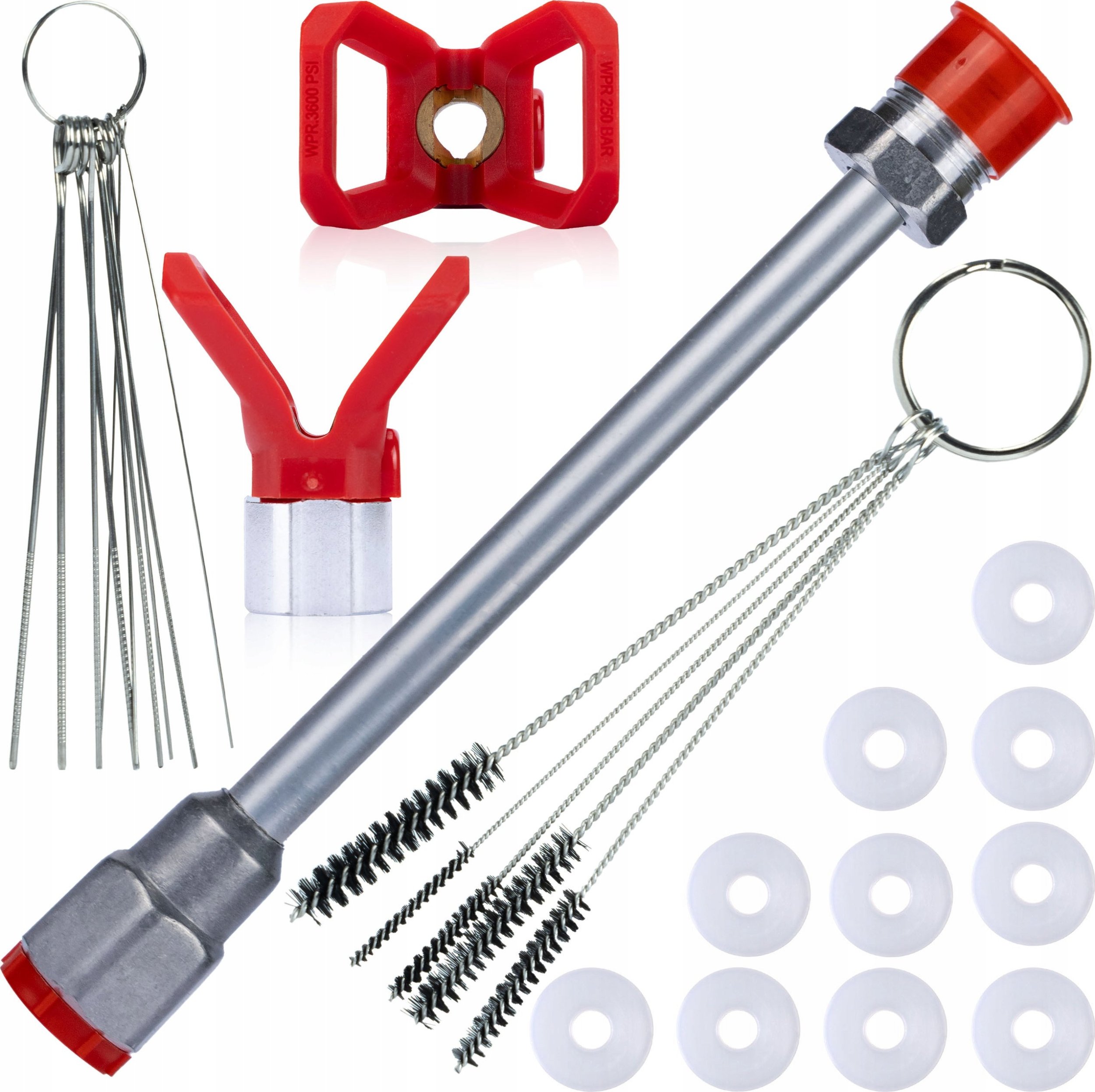 Rosfix ZESTAW LANCA MALARSKA 30CM USZCZELKI WYCIORY SZCZOTKI OSŁONA DYSZY