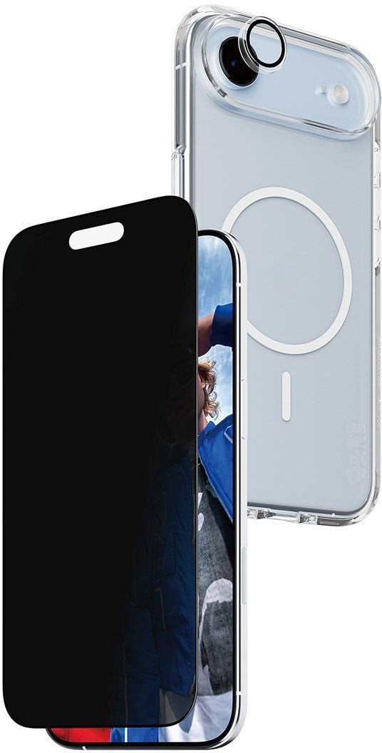 Zestaw ochronny CARE by PanzerGlass Flagship Privacy 3w1 Etui+Szklo Prywatyzujace+Lens do iPhon