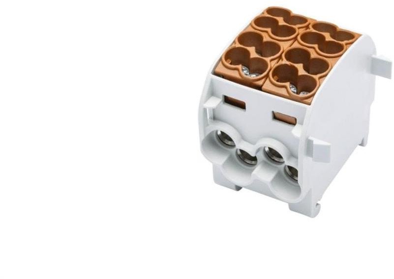 Blok rozdzielczy-odgałęźny Al/Cu SCB 25-2 (80120) SIMBLOCK jednobiegunowy 2x25mm2 brązowy 81505015