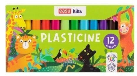 Plastelina szkolna 12 kolorów EASY