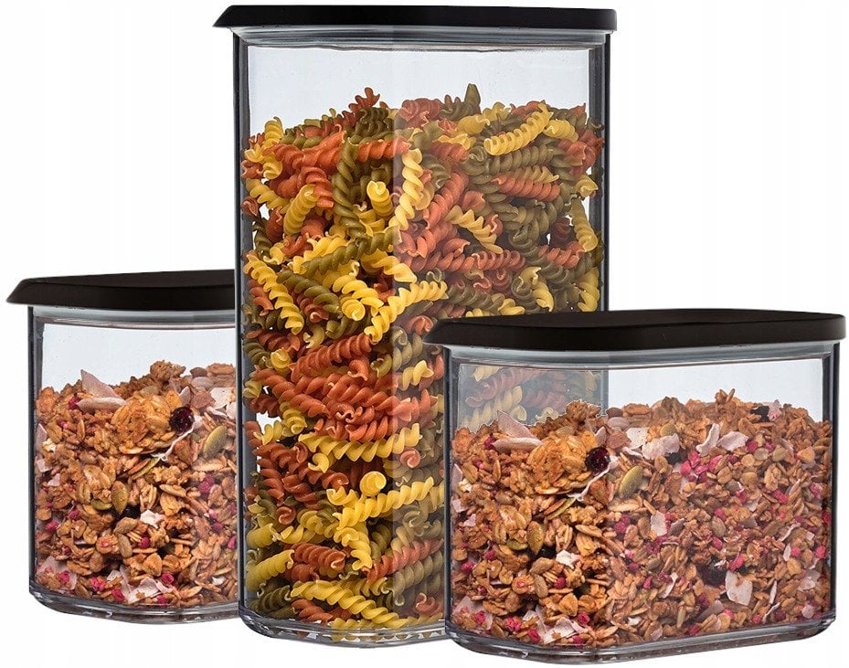 ZESTAW POJEMNIKÓW MODULA 3SZT. BLACK 10699554040